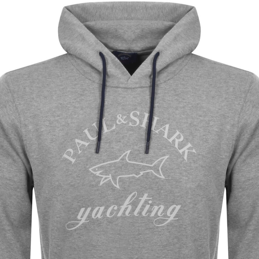 Alternative Image for ProductPaul And Shark Logo Hoodie Grey2
